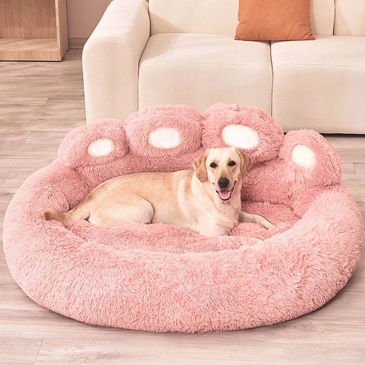 Fluffy Pet Bed Plush Kennel  Large Dogs Beds