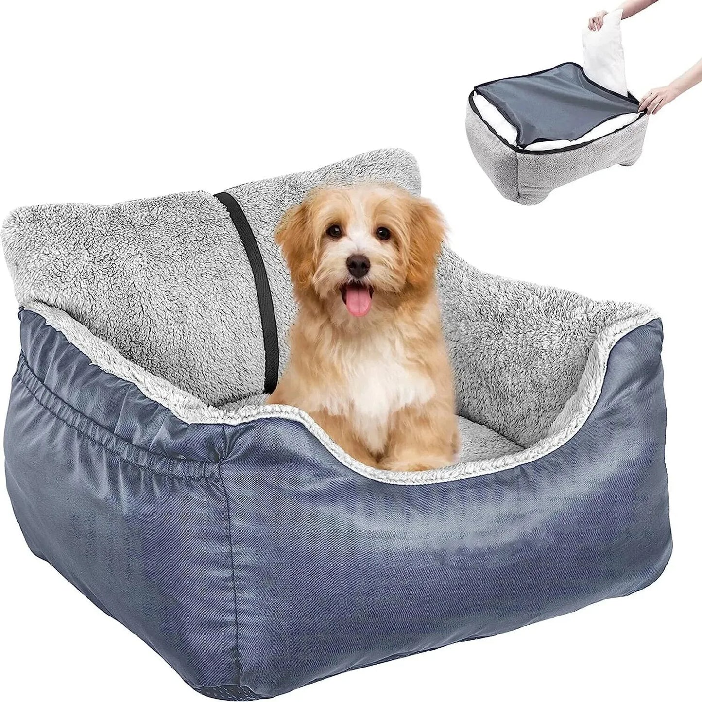 Pet Car Seat for Large Medium Dogs Washable  Detachable