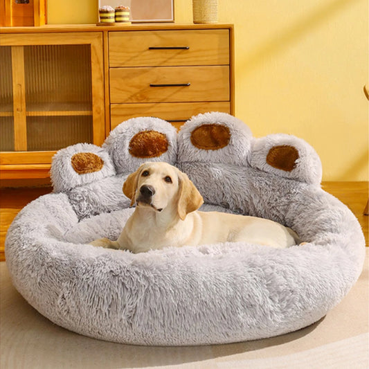 Fluffy Pet Bed Plush Kennel  Large Dogs Beds